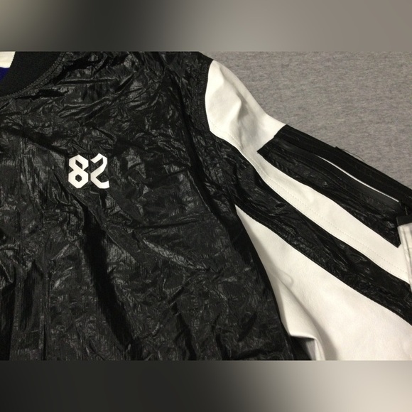 CREATE 2MRW MEN'S BOMBER JACKET CS9627 Blk/Wht - Picture 3 of 9